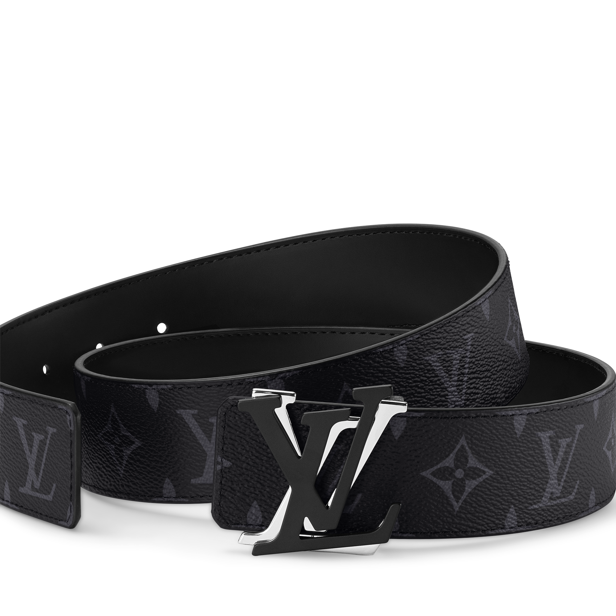 Tee Shyne Yvng Patra着用 LV leather belt LV Shake 40mm Reversible Belt Monogram Eclipse - Accessories